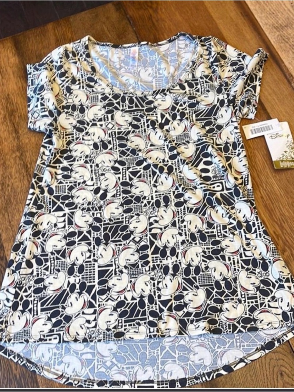 Disney Mickey Mouse Unique Pattern Short Sleeve Tee